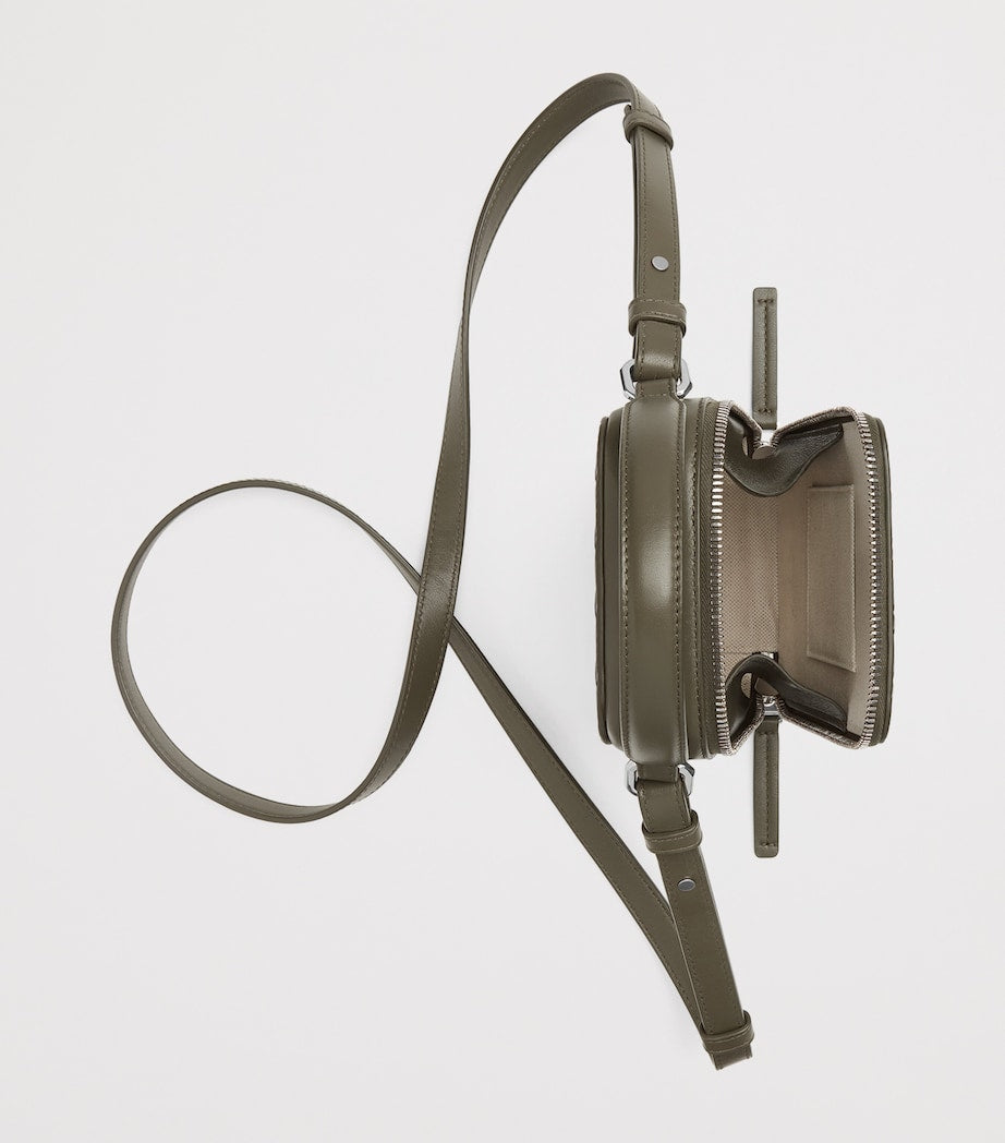 Bottega Veneta Intrecciato Leather Getaway Phone Pouch