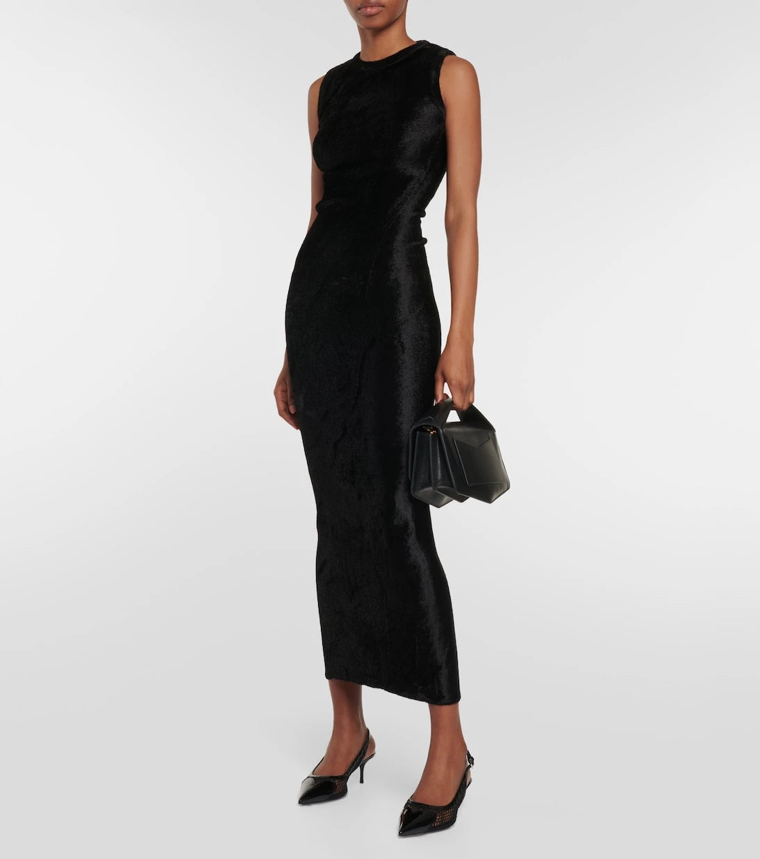 Alaïa - Hooded asymmetric gown