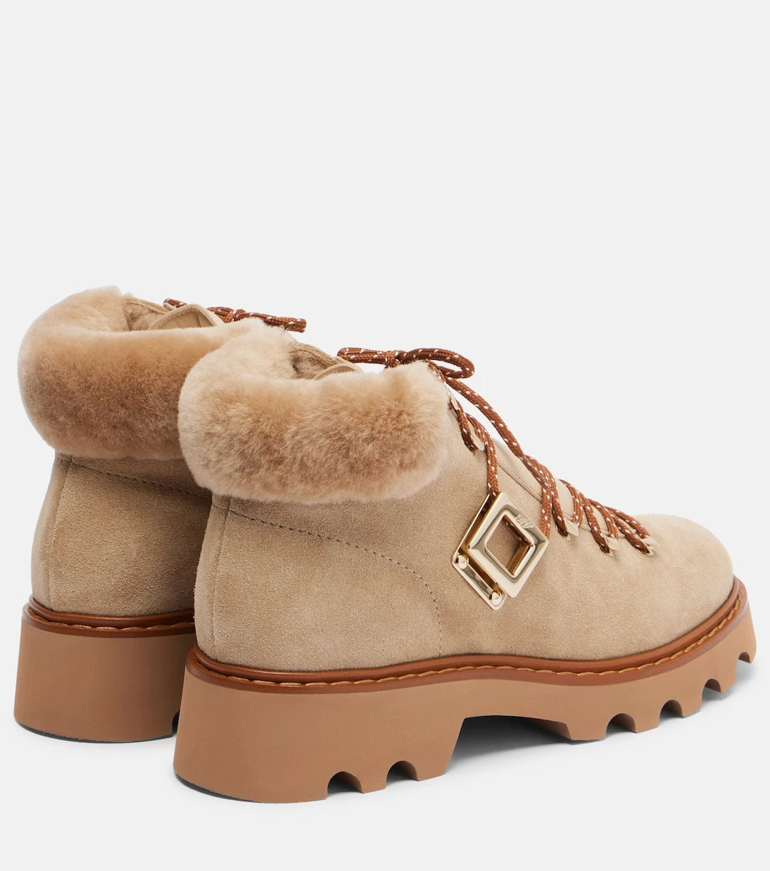 Roger Vivier - Viv' Rangers suede lace-up boots