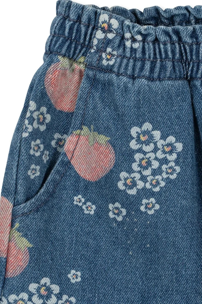Konges Sløjd MAGOT FRILL PANTS GOTS Çocuk Jean Pantolon