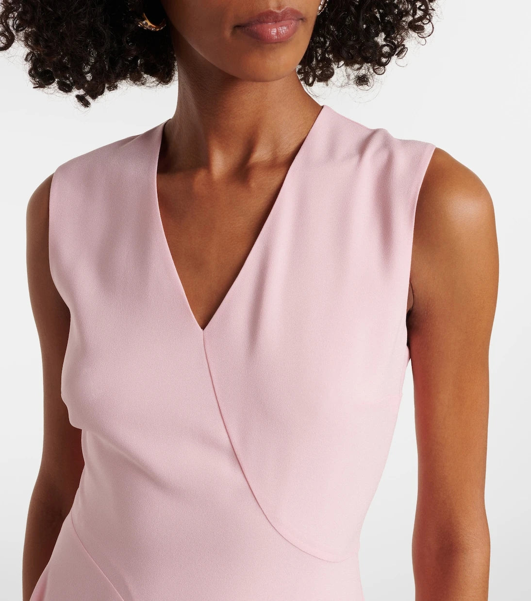 Roksanda - Miral asymmetric satin midi dress