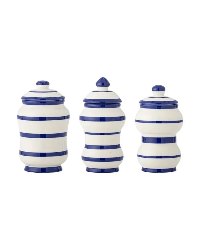 Kapaklı Kutu Bloomingville Maynard 525 / 370 / 325 ml (3 Parça)