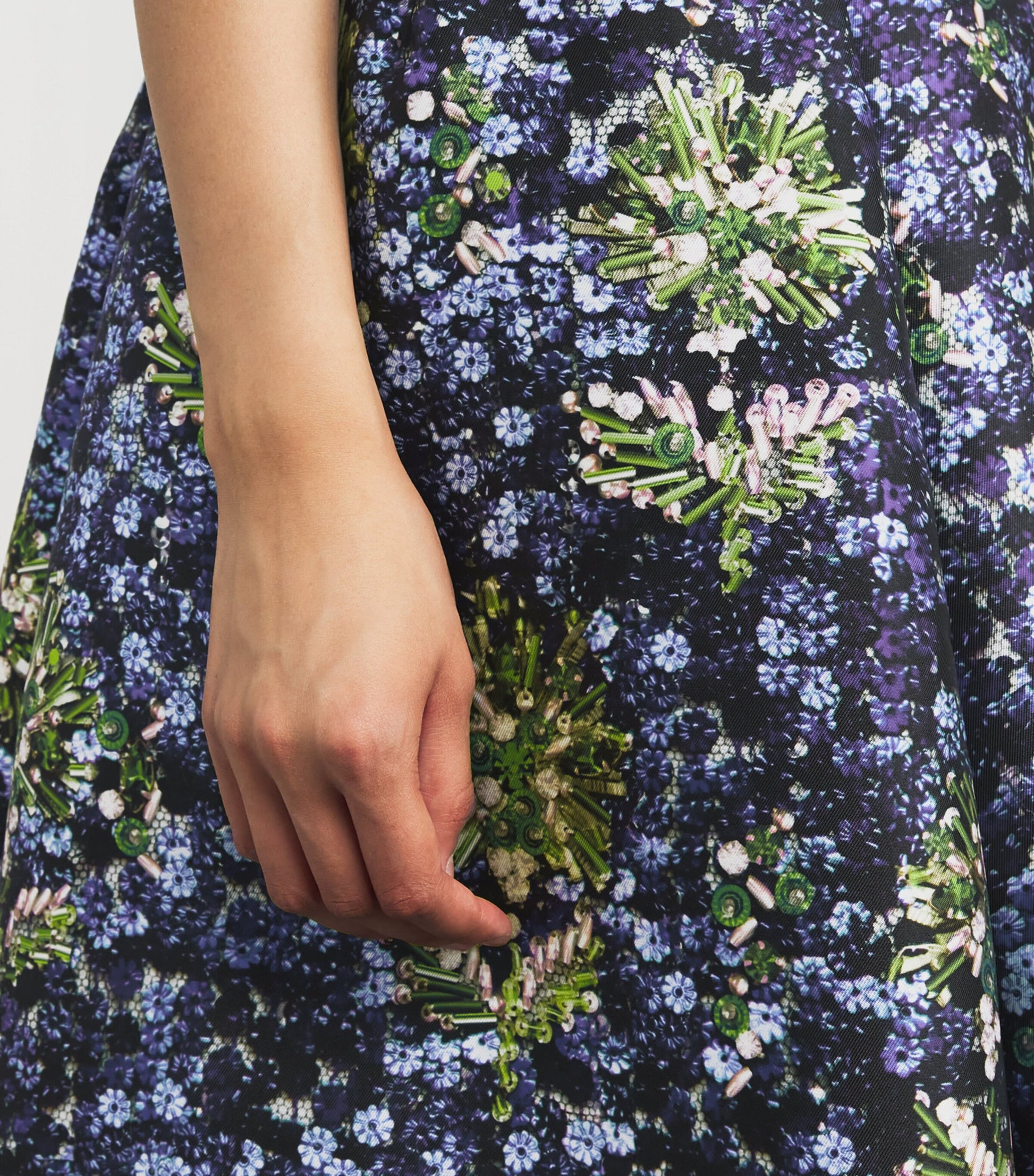 Blue Off-The-Shoulder Sabrina Gown