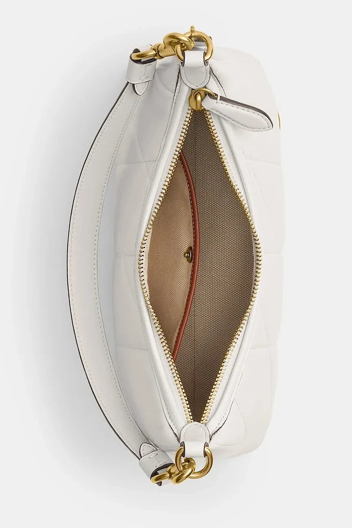 Coach чанта crossbody дамска от кожа Soft Quilted Juliet Shoulder Bag 25