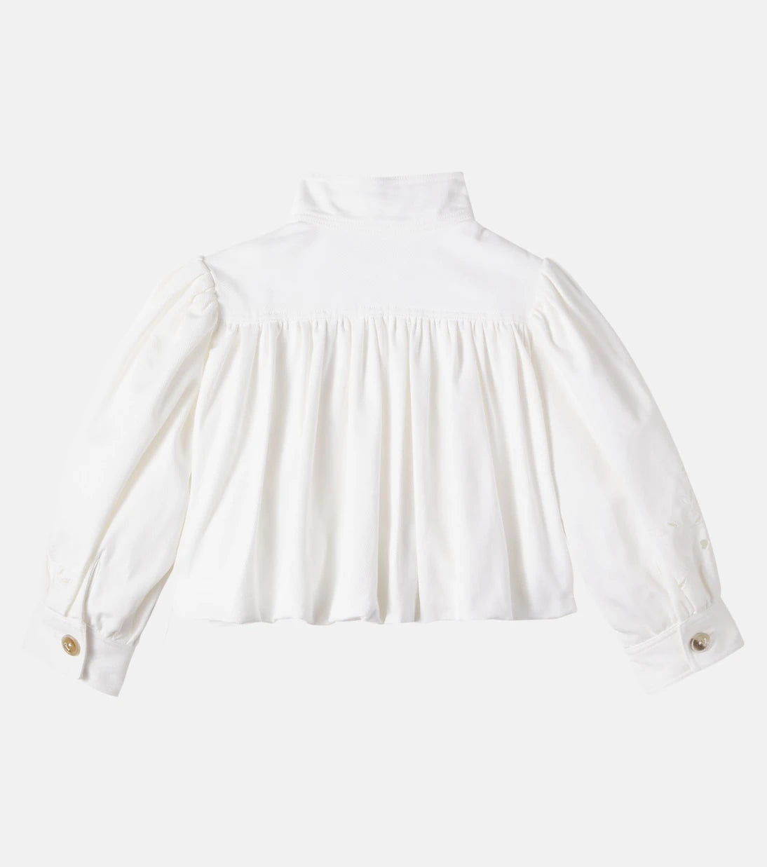 Chloé Kids - Broderie anglaise cotton jacket