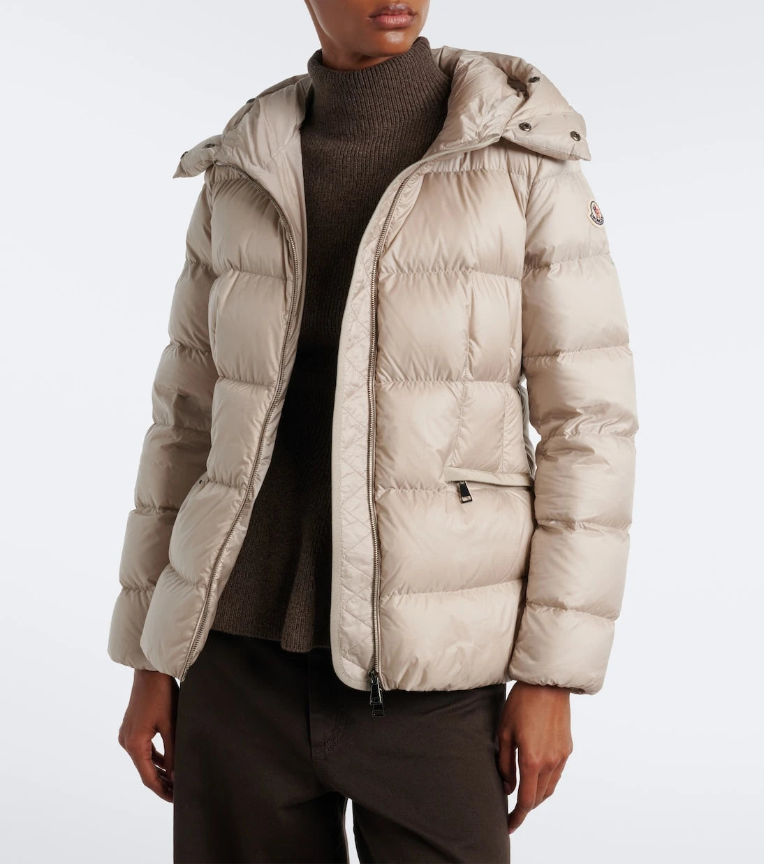 Moncler - Boed shearling-trimmed down jacket