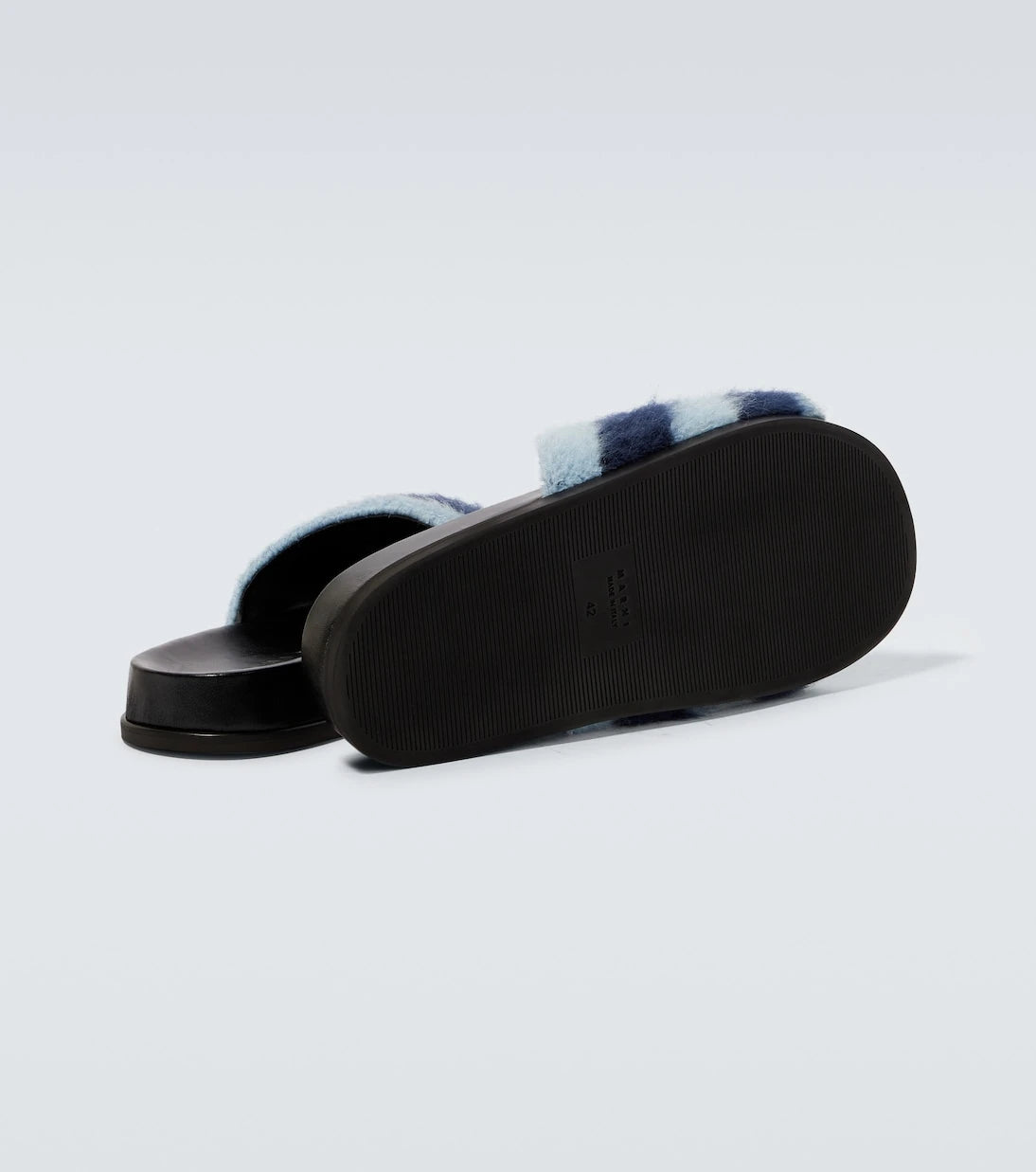 Marni - Fussbett striped slides