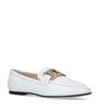 White Leather Loafers