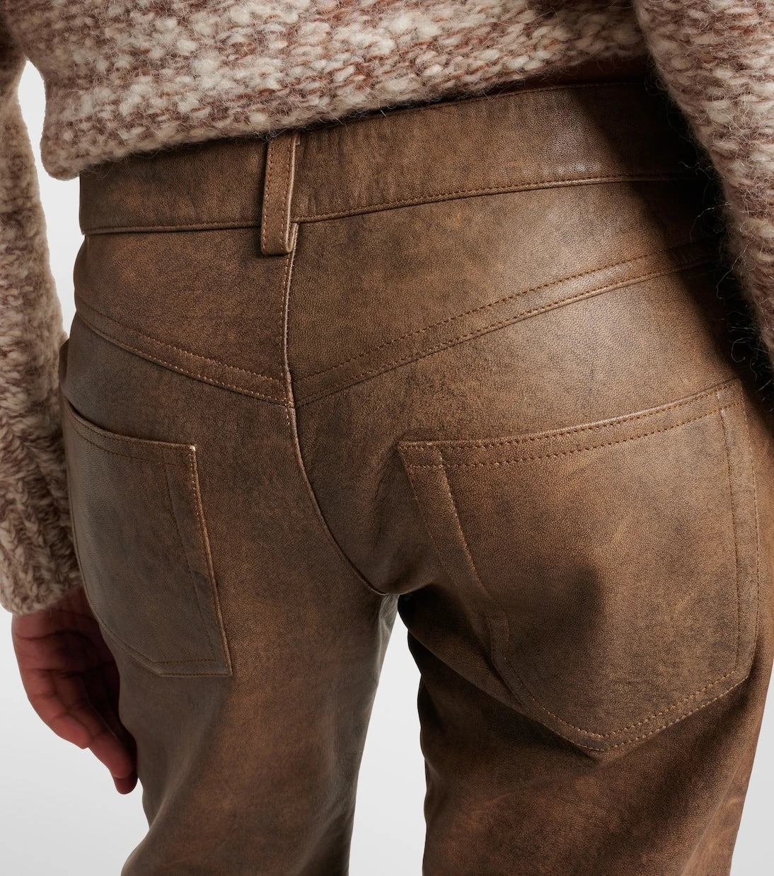Isabel Marant - Vanel leather straight pants