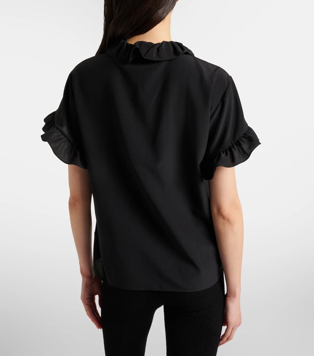 Chloé - Ruffled silk crêpe de chine top