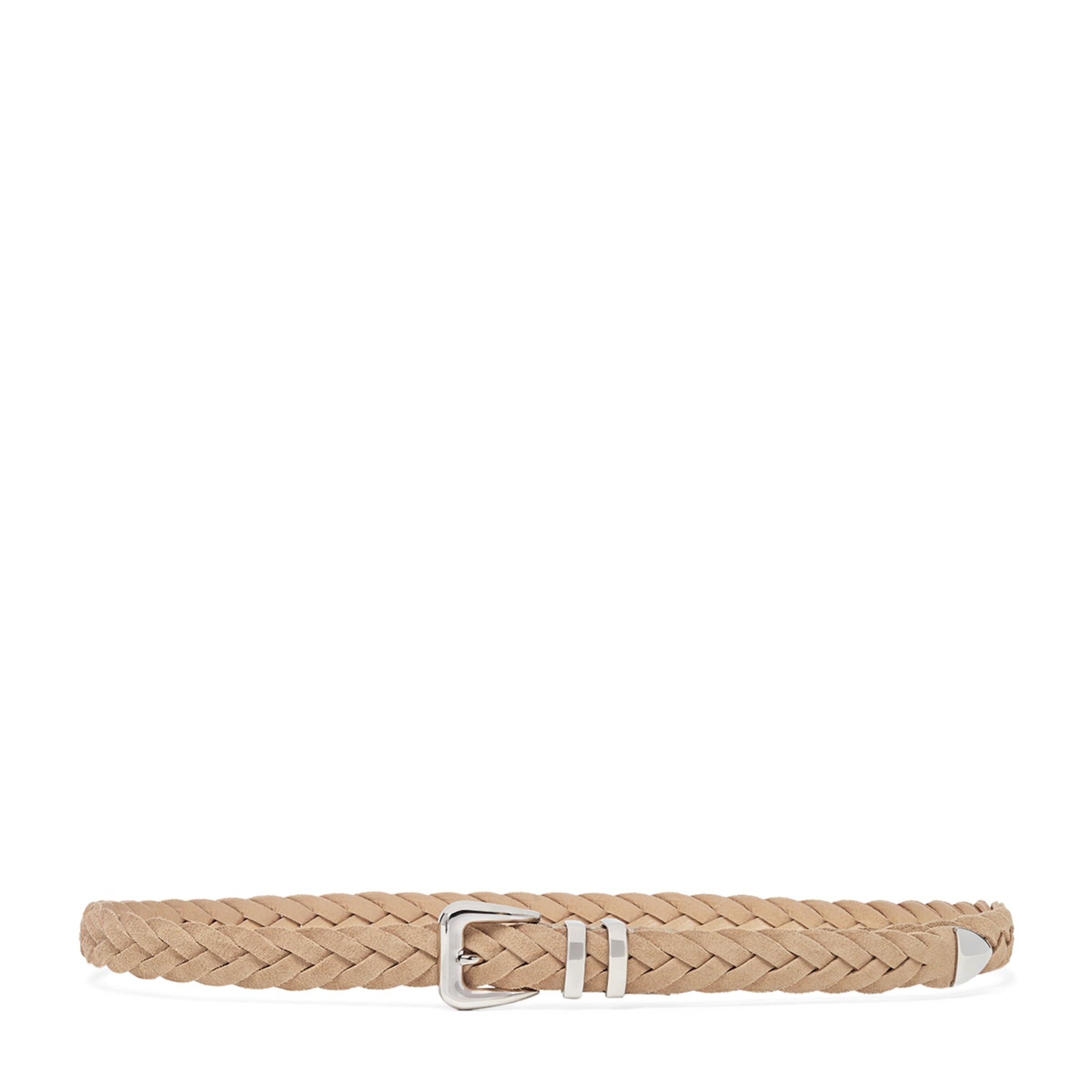 Brunello Cucinelli Suede Braided Belt