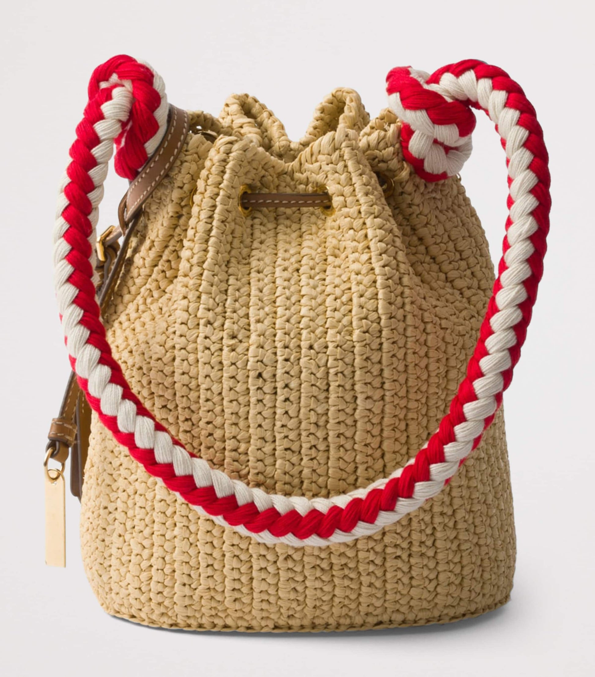 Neutral Mini Crochet Bucket Bag