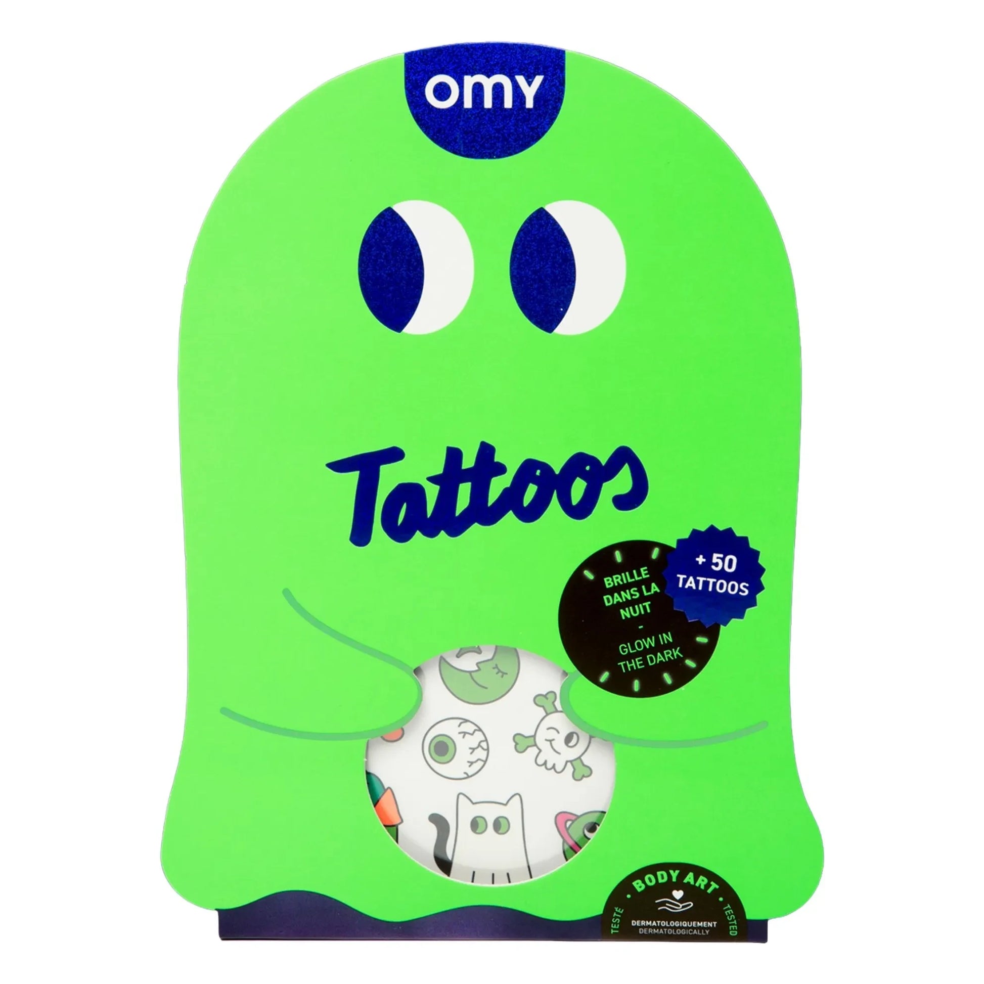 Omy - Boo! phosphorescent temporary tattoos
