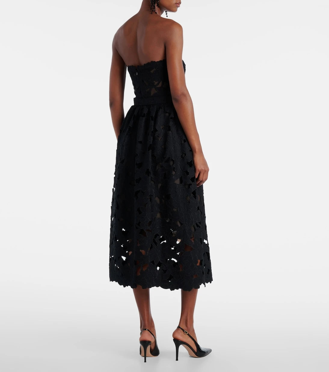 Oscar de la Renta - Lace bustier dress