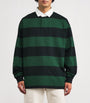 Polo Ralph Lauren Green Cotton Stripe Big Fit Rugby Shirt