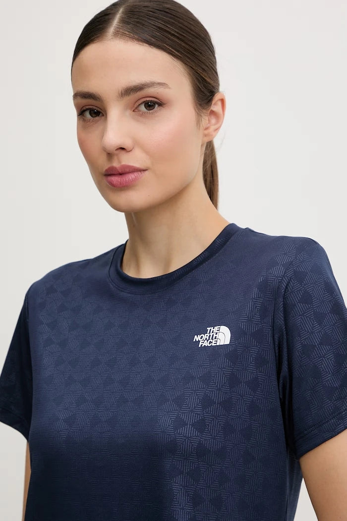 The North Face kadın antrenman tişörtü FLEX EMBOSSED