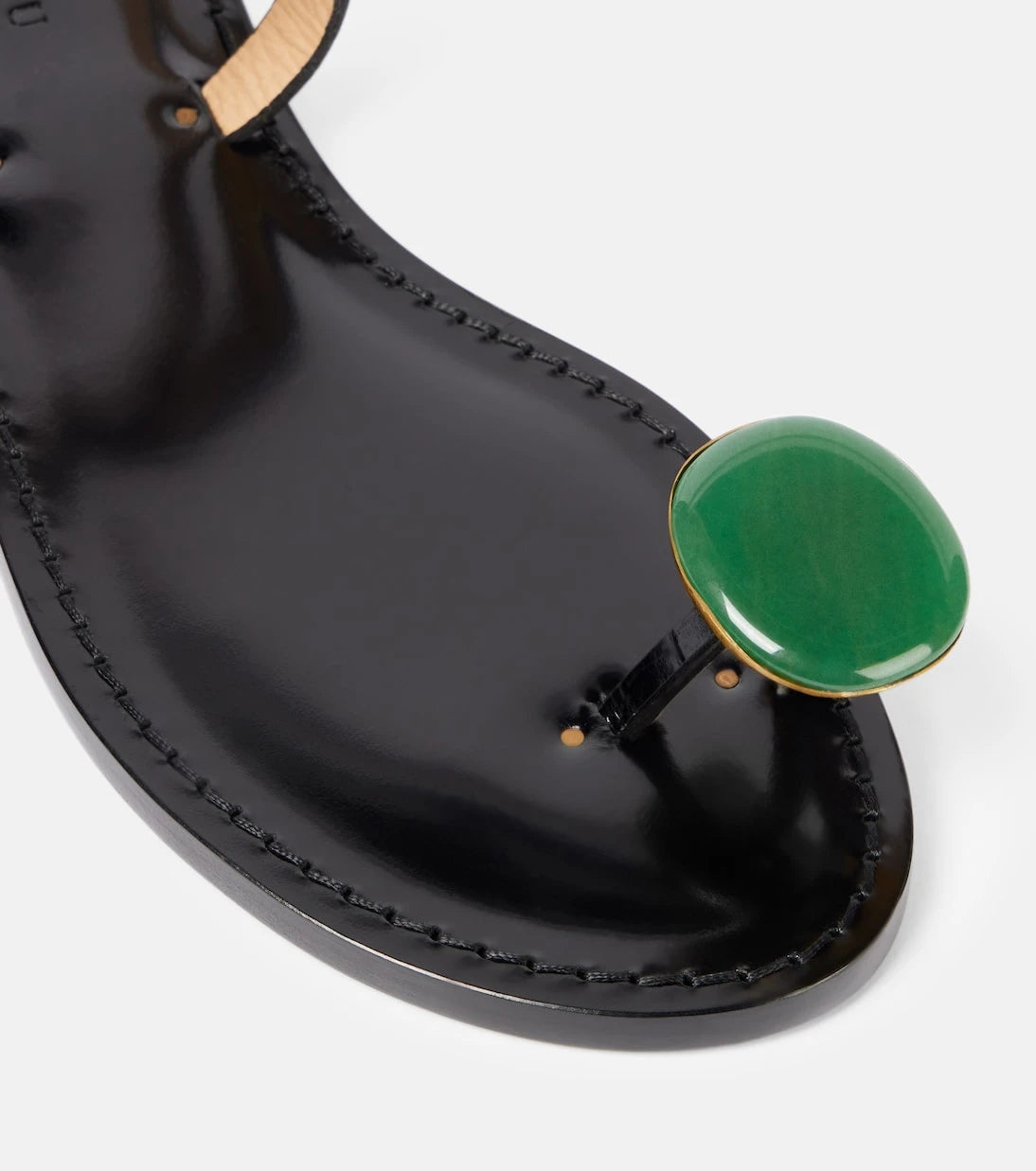 Amanu - Kigali embeliished leather sandals