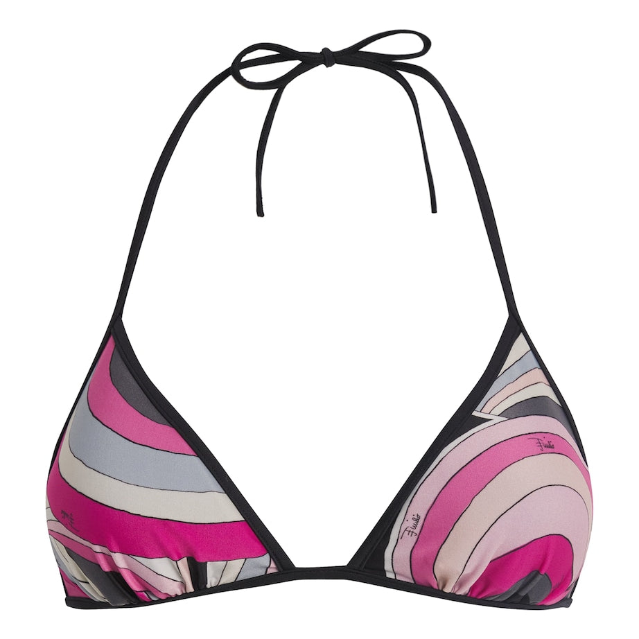 PUCCI Multi Iride Print Bikini Top