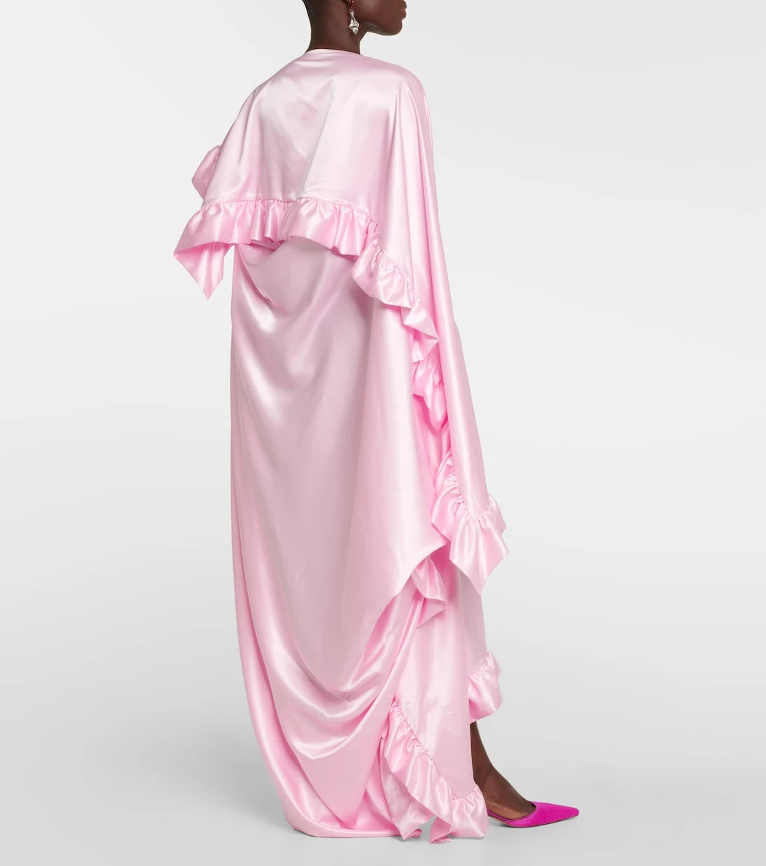 Acne Studios - Ruffled one-shoulder satin dress