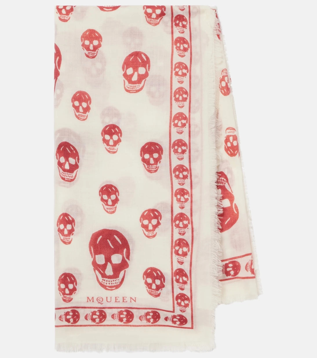 McQueen - Skull wool scarf
