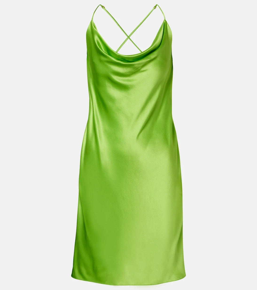 Saint Laurent - Silk satin slip dress