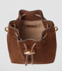 Multi Mini Suede Cinch Bucket Bag