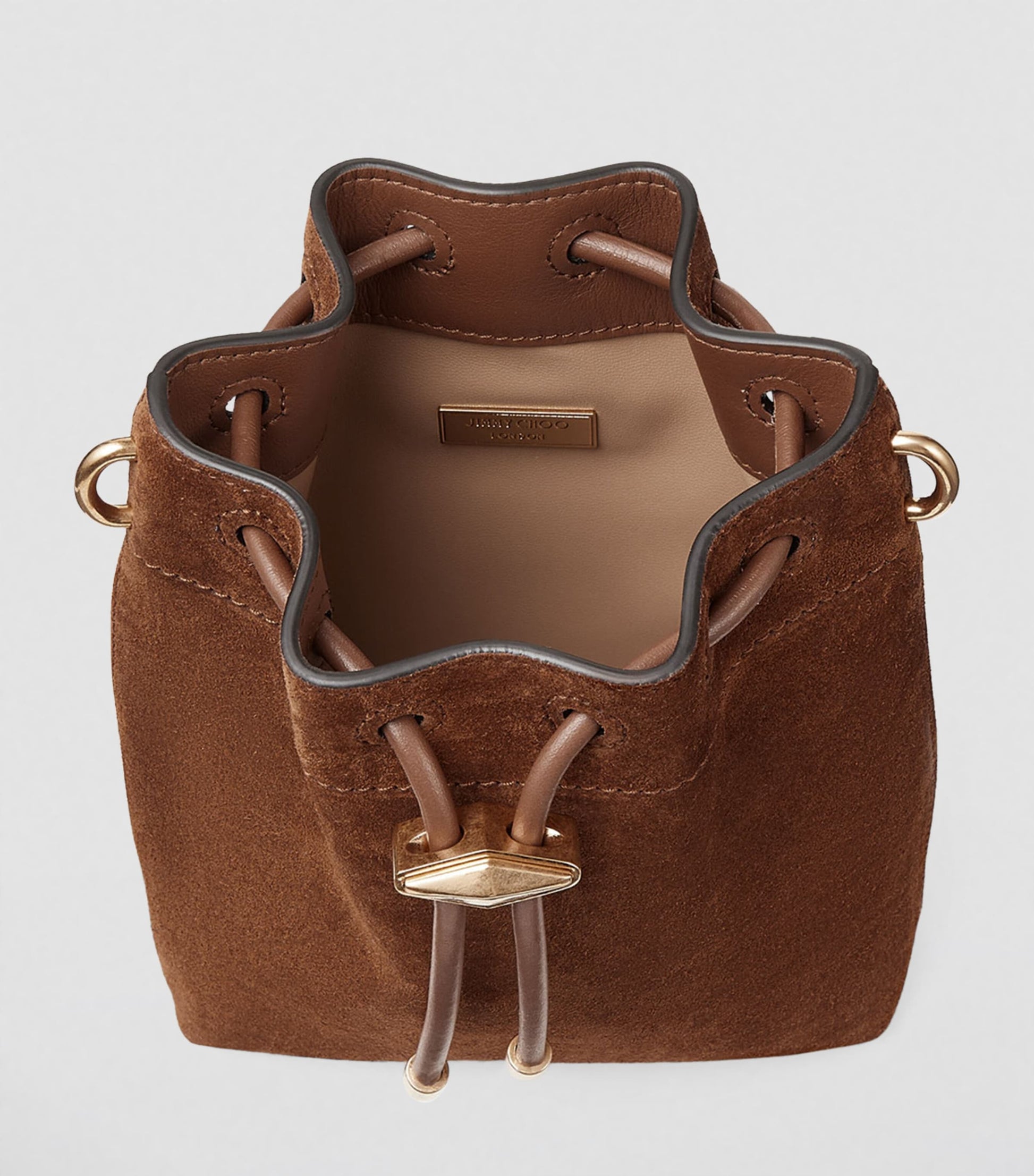 Multi Mini Suede Cinch Bucket Bag