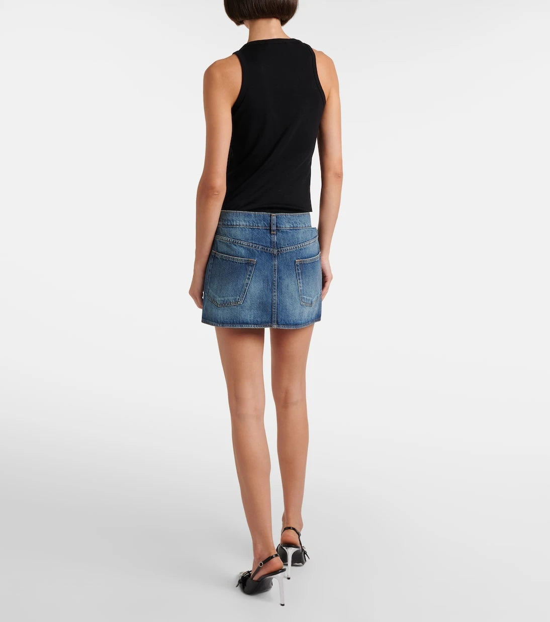 Coperni - Denim kruvaze etek