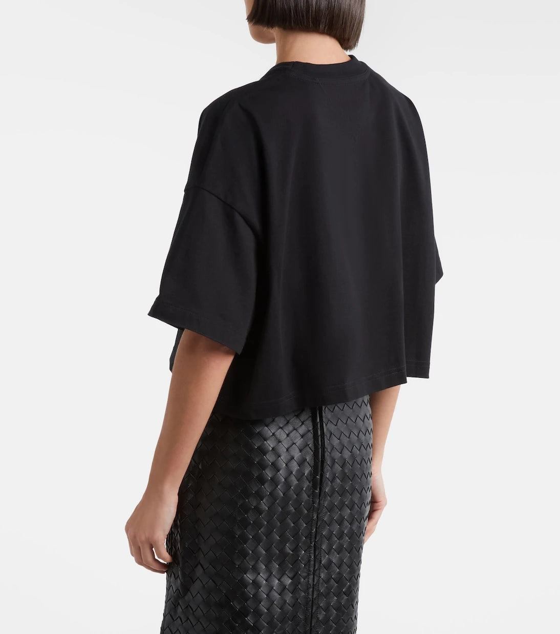 Bottega Veneta - Cropped cotton jersey T-shirt