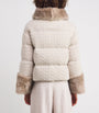 Agnona Beige Cashmere Padded Jacket