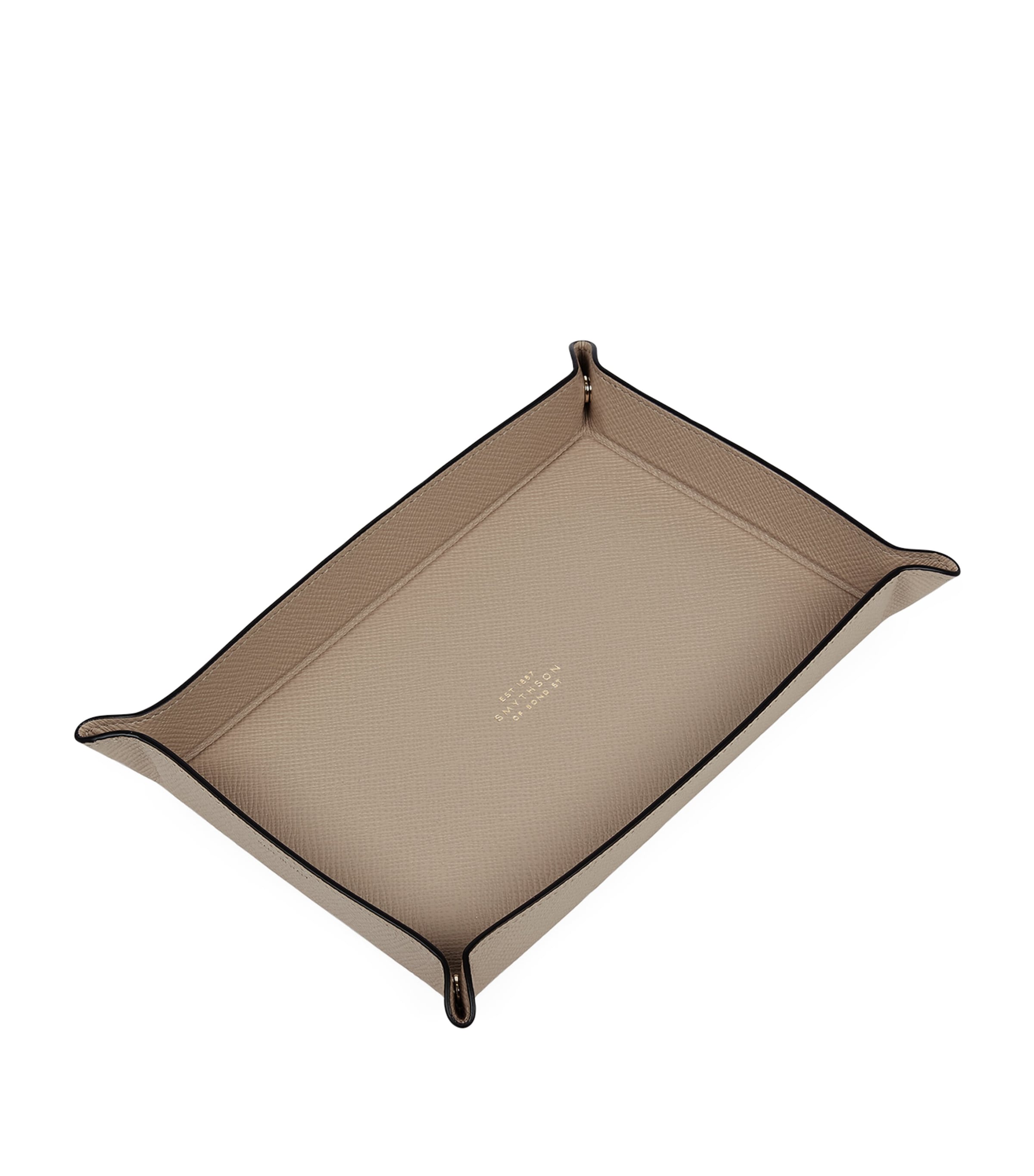 Small Panama Leather Rectangular Trinket Tray