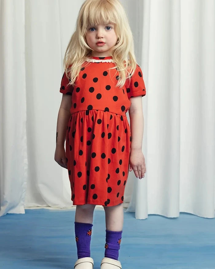 Mini Rodini Dots Çocuk Pamuklu Elbise
