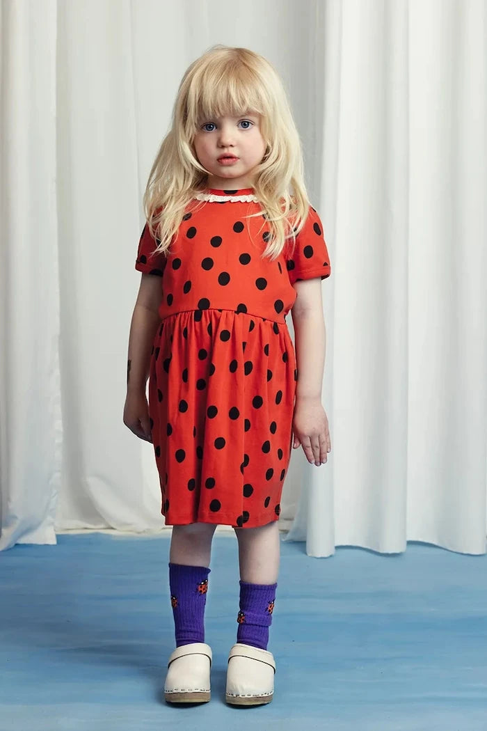 Mini Rodini Dots Çocuk Pamuklu Elbise