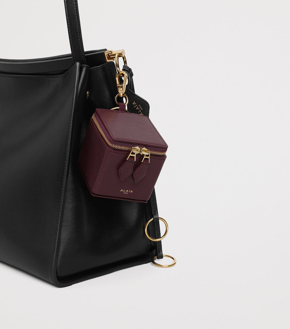 Red Goatskin Square Coin Purse