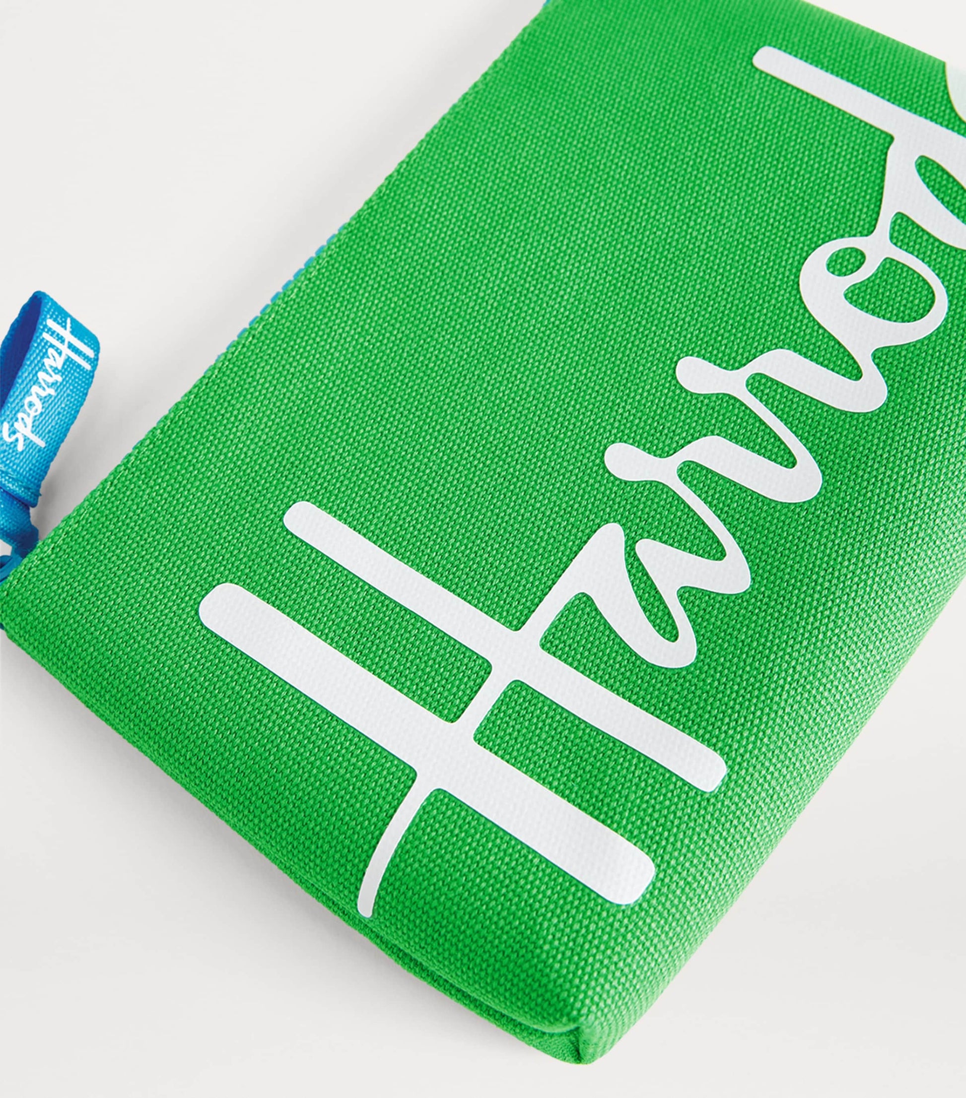 Green Small Cotton Logo Pouch