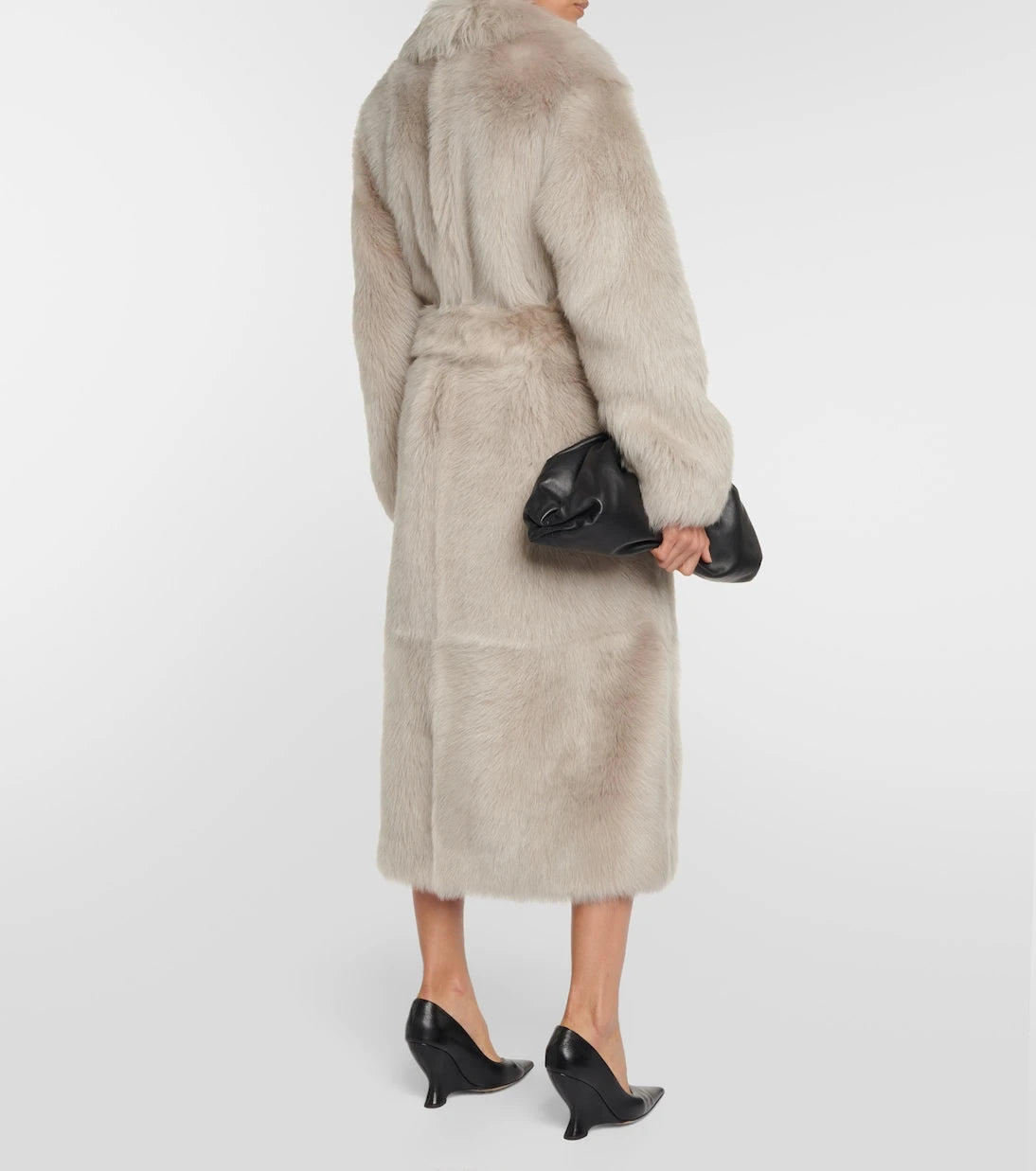 Bottega Veneta - Belted shearling coat
