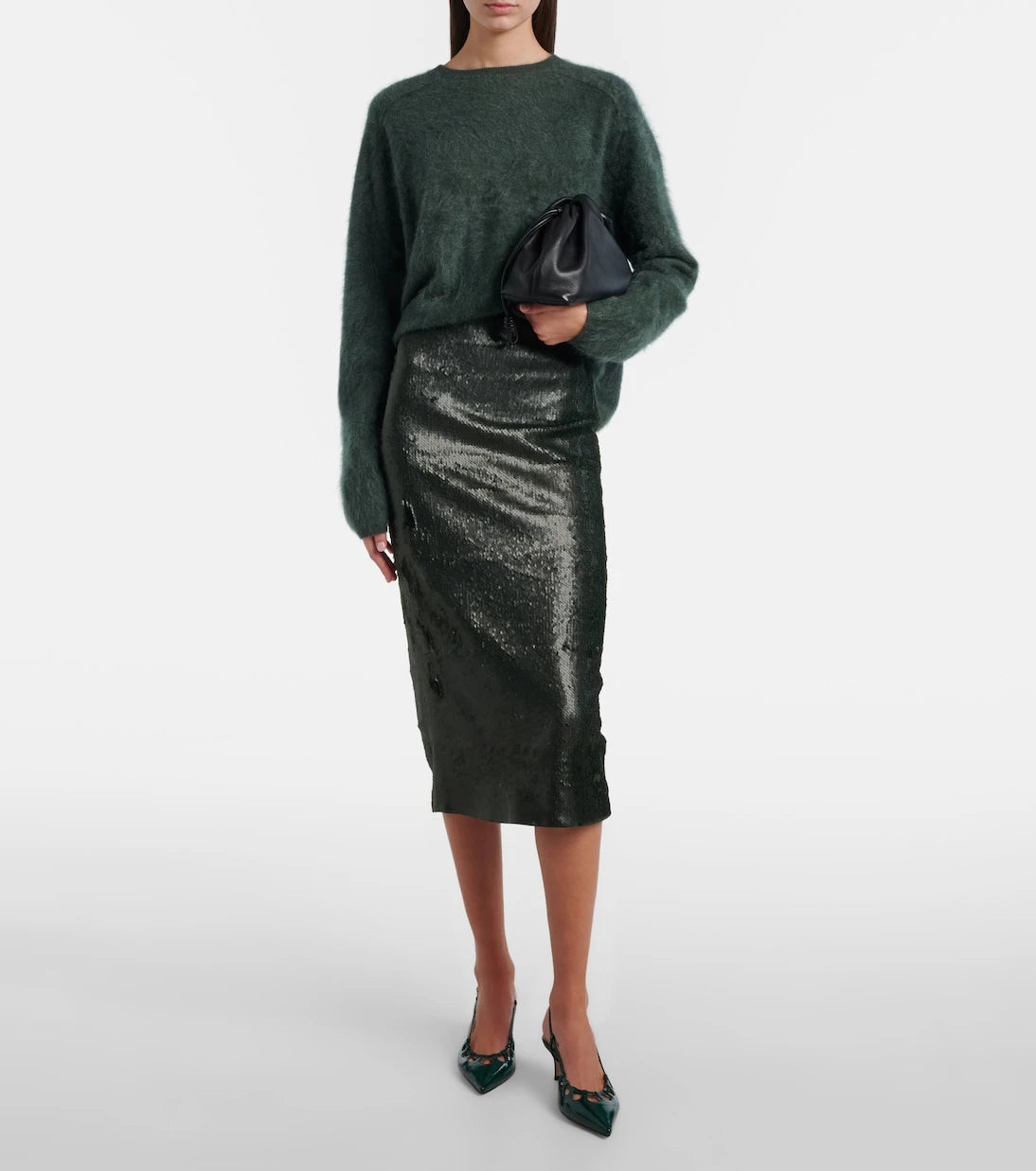 Emilia Wickstead - Bethan sequined pencil skirt