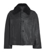 Studio Nicholson black Del Leather Jacket