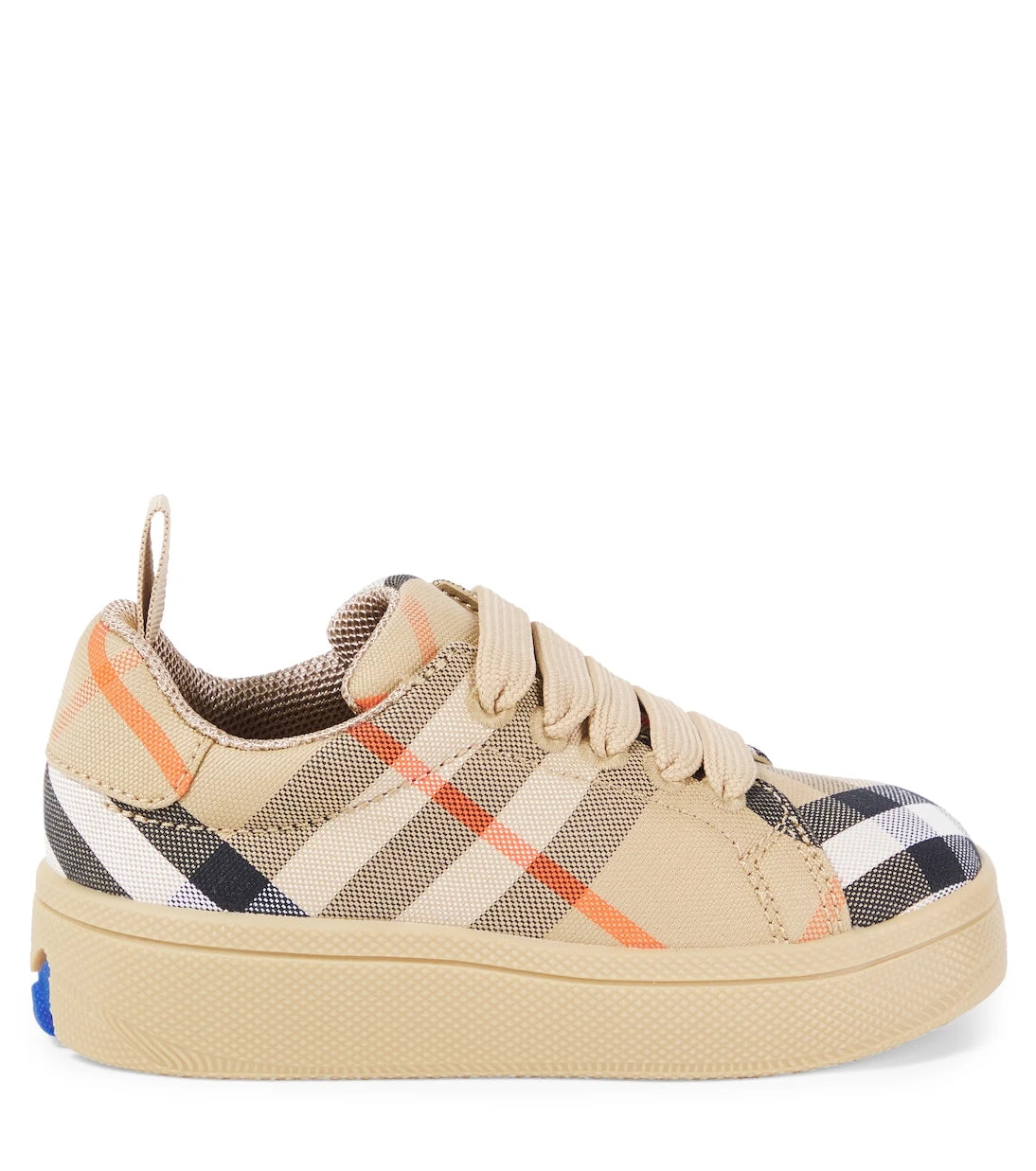 Burberry Kids - حذاء سنيكرز قماش بنقشة مربعات بربري