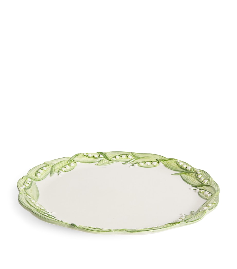 Les-Ottomans Lilly Of The Valley Charger Plate (32cm)