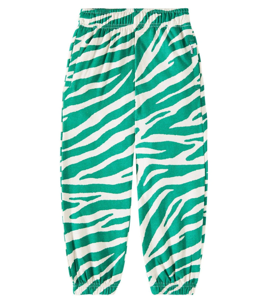 Molo - Adan zebra-print cotton sweatpants