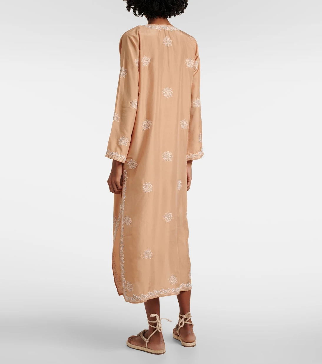 Juliet Dunn - Embroidered silk kaftan