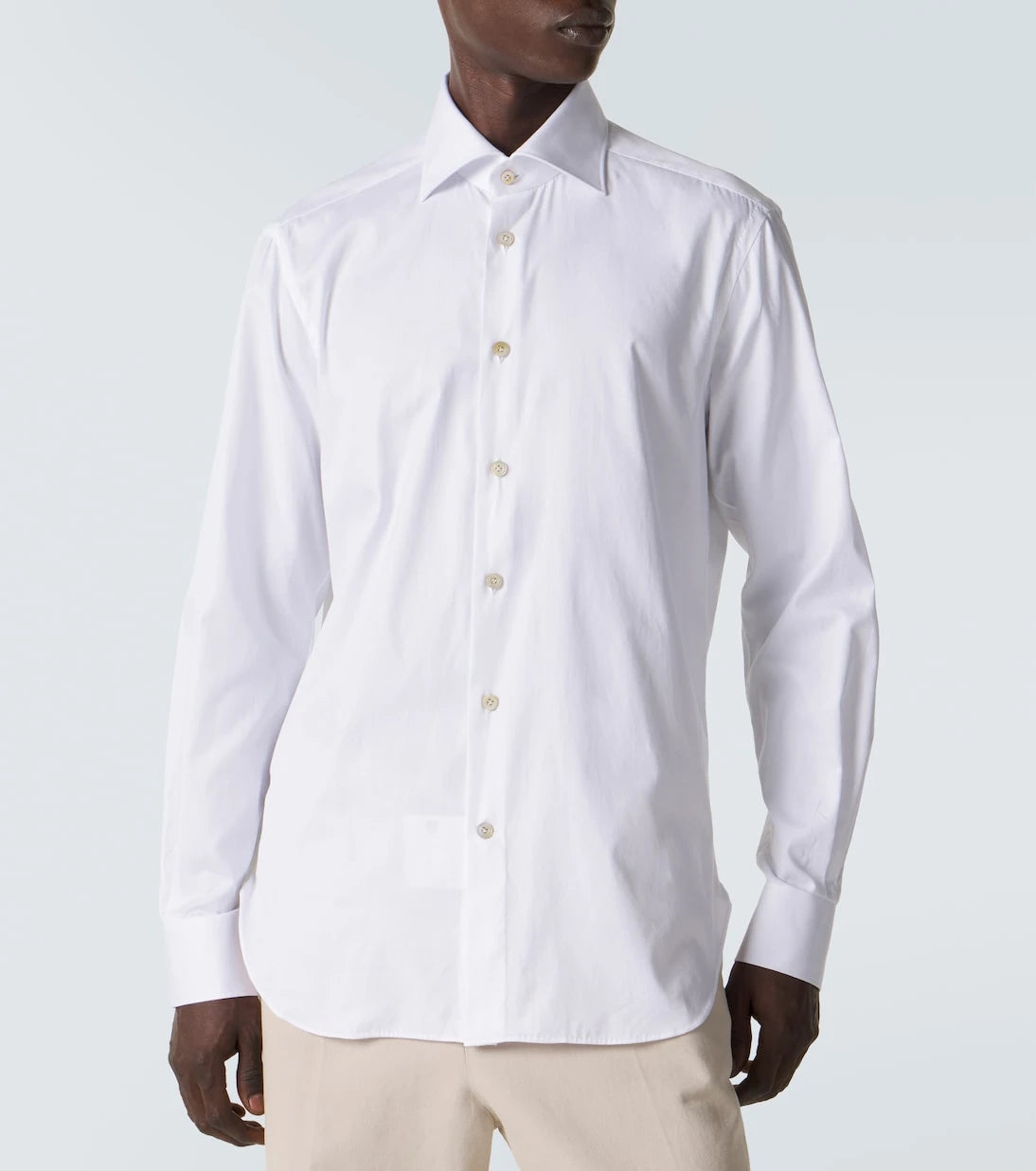 Kiton - قميص بوبلين قطني