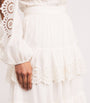 Zimmermann White Broderie Anglaise Lucky Midi Skirt