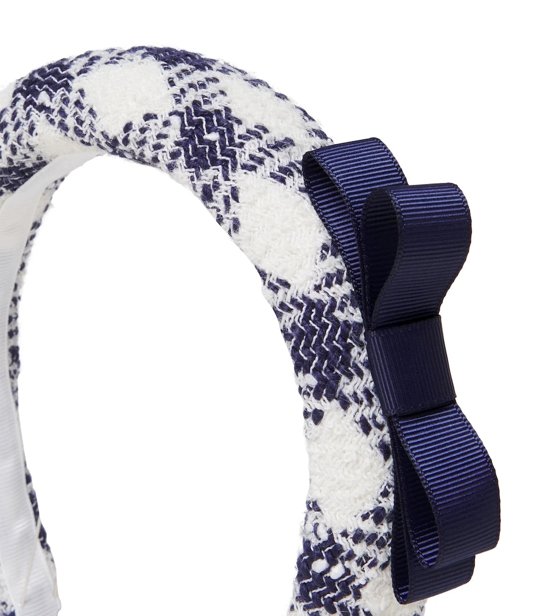 Self-Portrait Kids - Checked bouclé headband