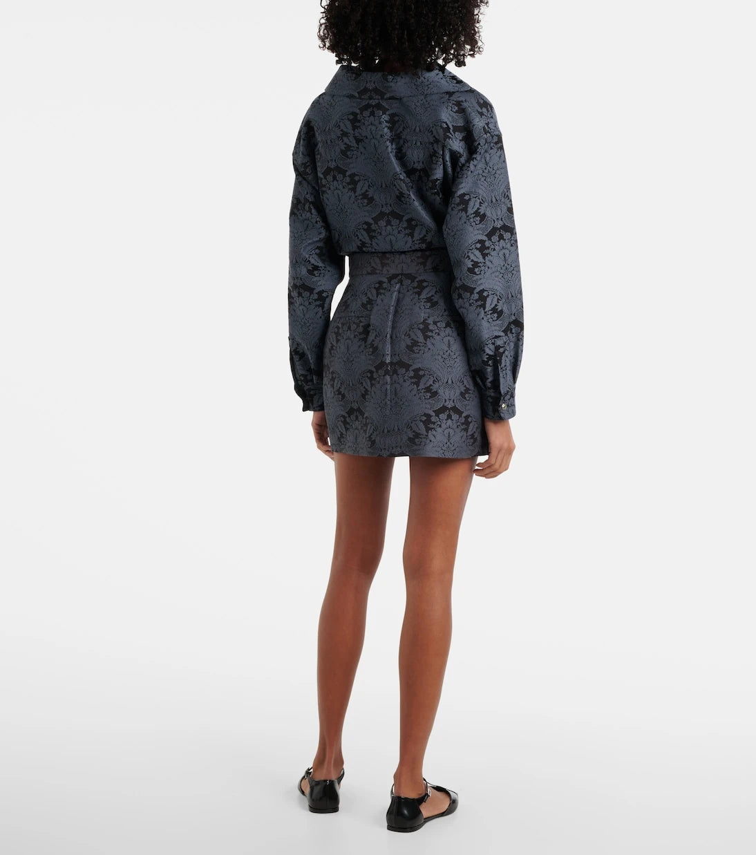 Max Mara - Pomezia wool-blend jacquard miniskirt