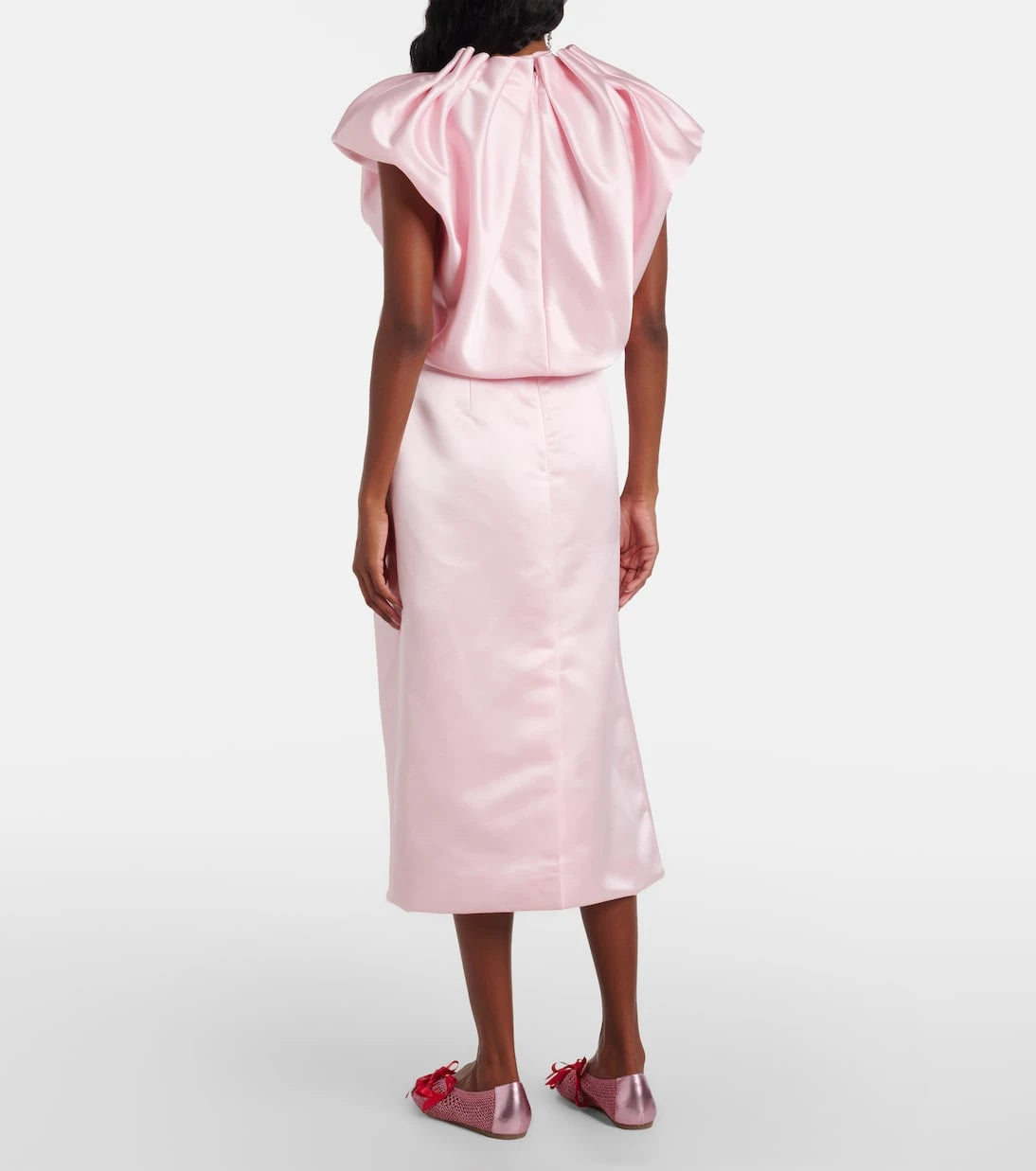 Simone Rocha - Drapeli saten üst