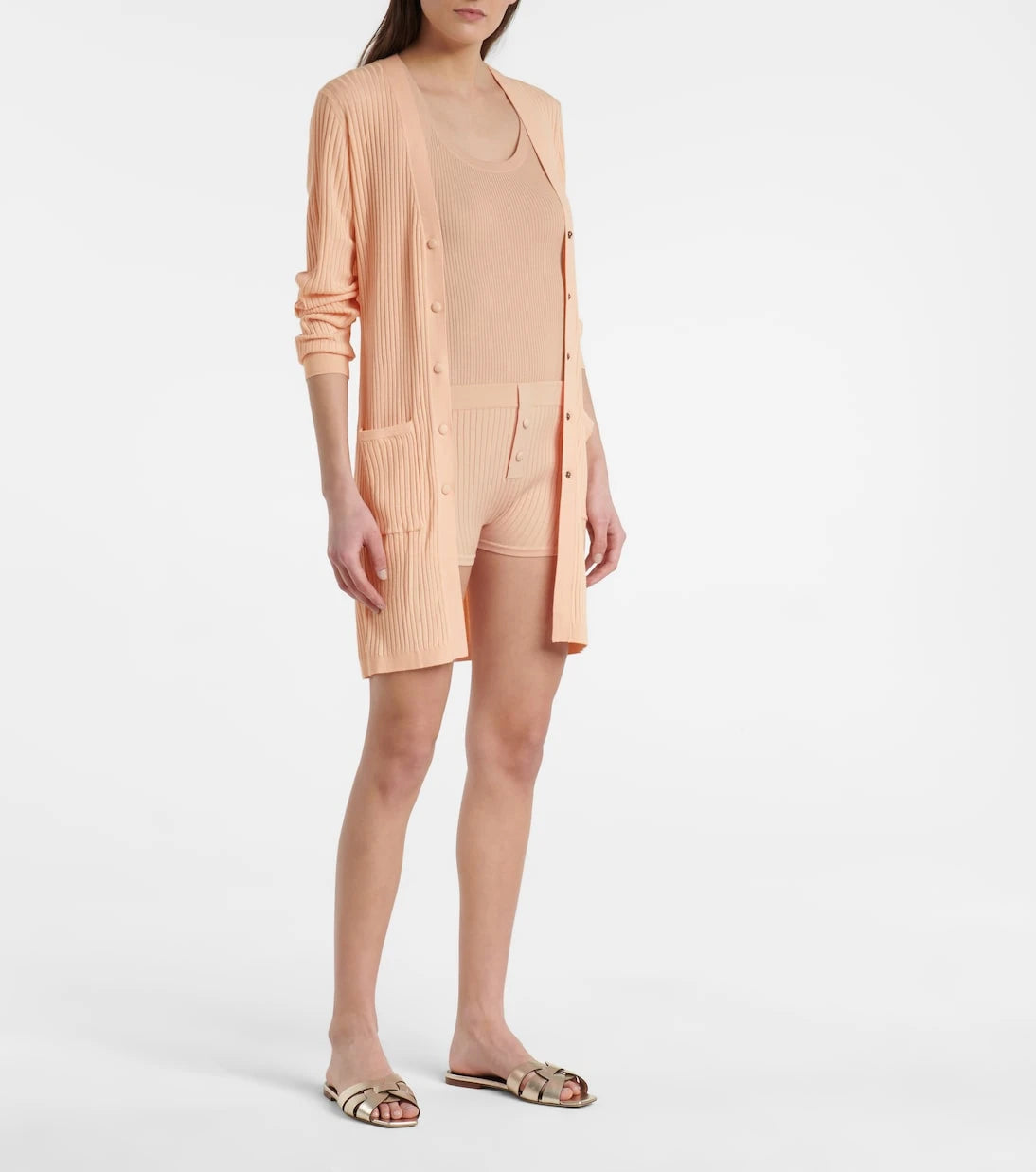 Live The Process - Ribbed-knit cardigan
