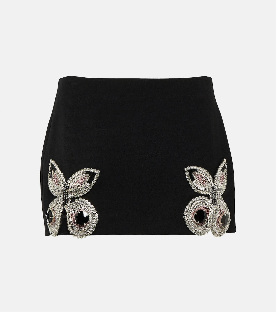 Area - Embellished wool miniskirt