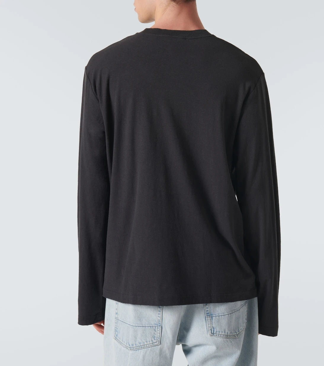 Acne Studios - تي شيرت جيرسيه بشعار ممزق